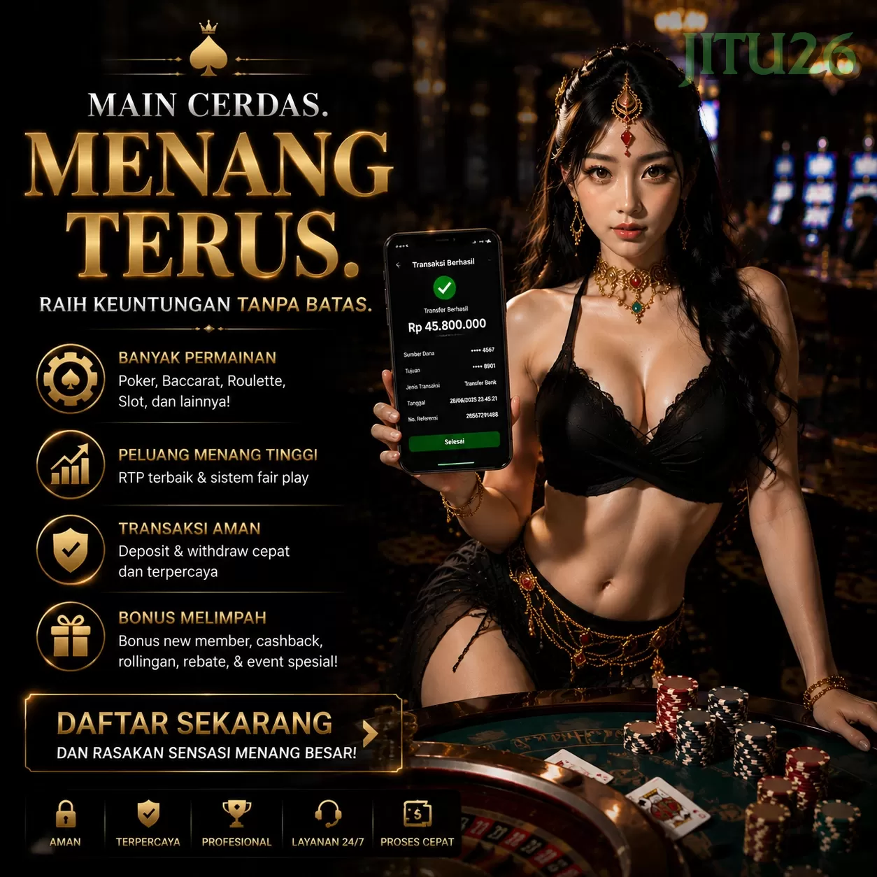 Main jitu26q Menang Jackpot Besar